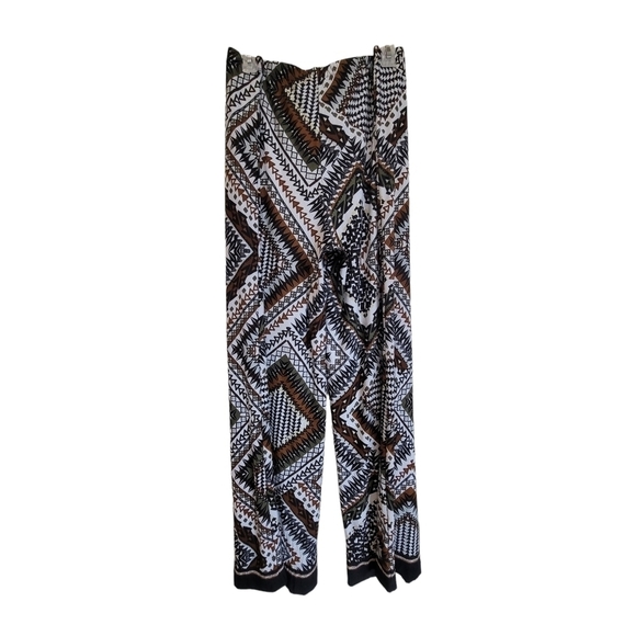 XL Geometric Aztec Wide Leg Pants - Picture 2 of 6
